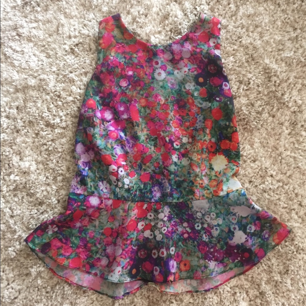 Floral Peplum Top